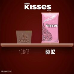HERSHEY'S KISSES Milk Chocolate Candy Bulk Bag, 60 oz