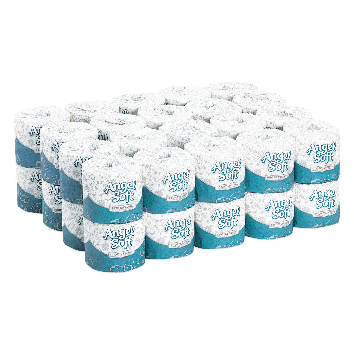 Georgia-Pacific Angel Soft Professional Series Premium 2-Ply Embossed Toilet Paper, 16840, 450 Sheets Per Roll, 40 Rolls Per Case, White