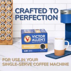 Victor Allen's Coffee Variety Pack (Morning Blend, 100% Colombian, Donut Shop Blend, and French Roast), 96 Count, Single Serve Coffee Pods for Keurig K-Cup Brewers