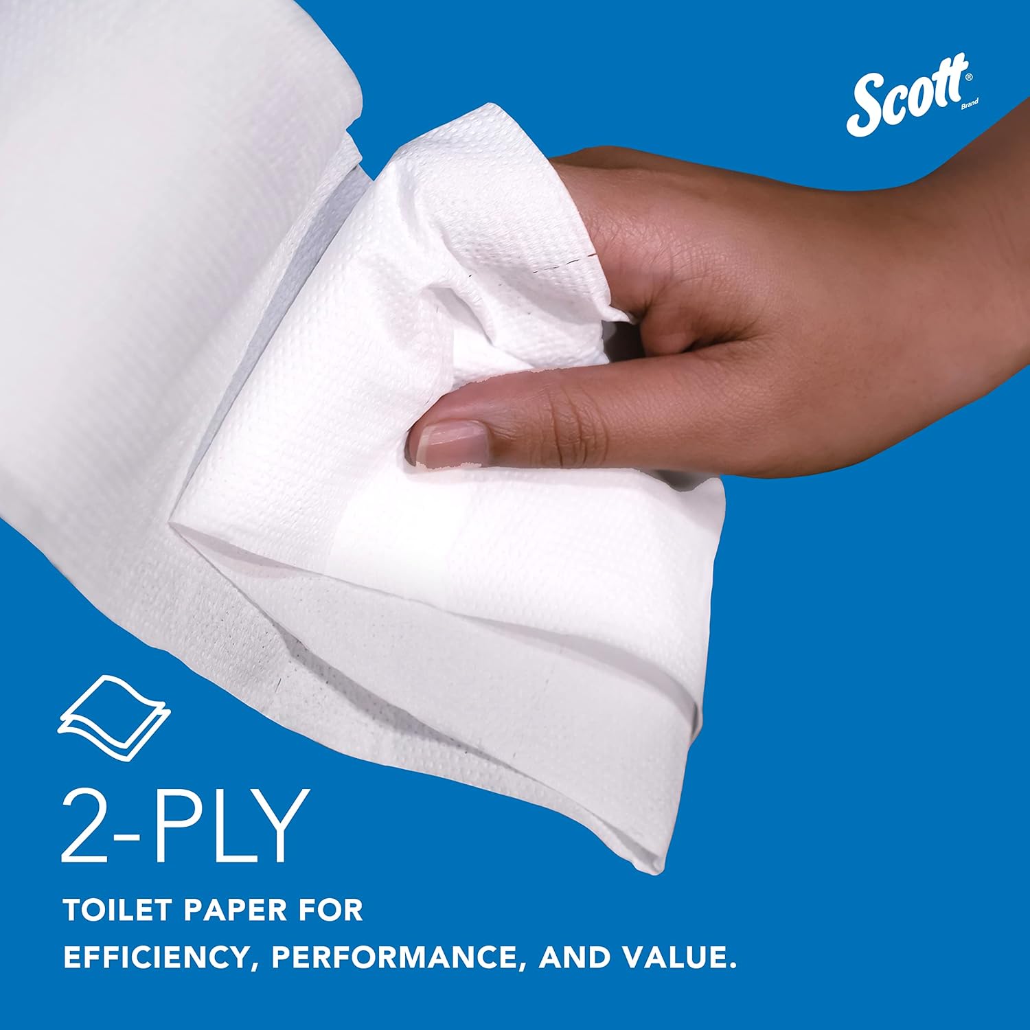 Scott Professional 100% Recycled Fiber High-Capacity Jumbo Roll Bulk Toilet Paper, 2-Ply, White,(12 Rolls at 1,000' Each, 12,000'/Case)