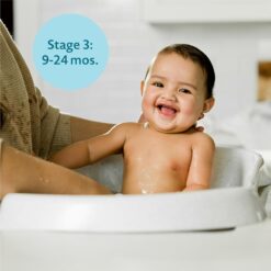 The First Years Rain Shower Baby Bath Tub Set - Includes Convertible Bath Tub and Sling with Soothing Spray