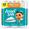 Angel Soft Toilet Paper, 48 Mega Rolls = 192 Regular Rolls, Soft and Strong Toilet Tissue