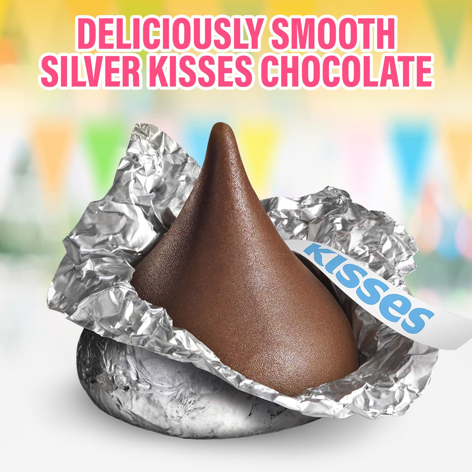 Jumblet Milk Chocolate Kisses, Hershey Kisses Bulk for Parties and Candy Buffets, Delicious Hersheys Kisses in Bulk (4 Lb)