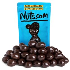 Nuts.com Dark Chocolate Covered Espresso Bean 2 Pound Bag, Great Snack for Adults, Good Source of Antioxidants & Caffeine