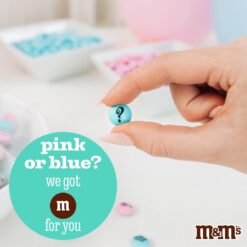 M&M’S Light Blue & Pink Milk Chocolate Candy - 2 lb Resealable Bag of M&M'S for Gender Reveals