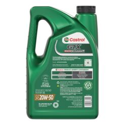 Castrol GTX High Mileage 20W-50 Synthetic Blend Motor Oil, 5 Quarts, Pack of 3