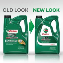 Castrol GTX High Mileage 20W-50 Synthetic Blend Motor Oil, 5 Quarts, Pack of 3