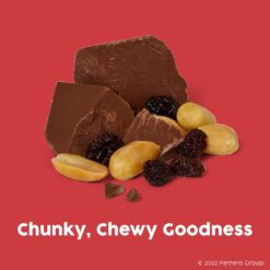 Chunky Bulk 24 Pack, Milk Chocolate with Peanuts and Raisins Individually Wrapped Candy Bars, 33.6 Oz