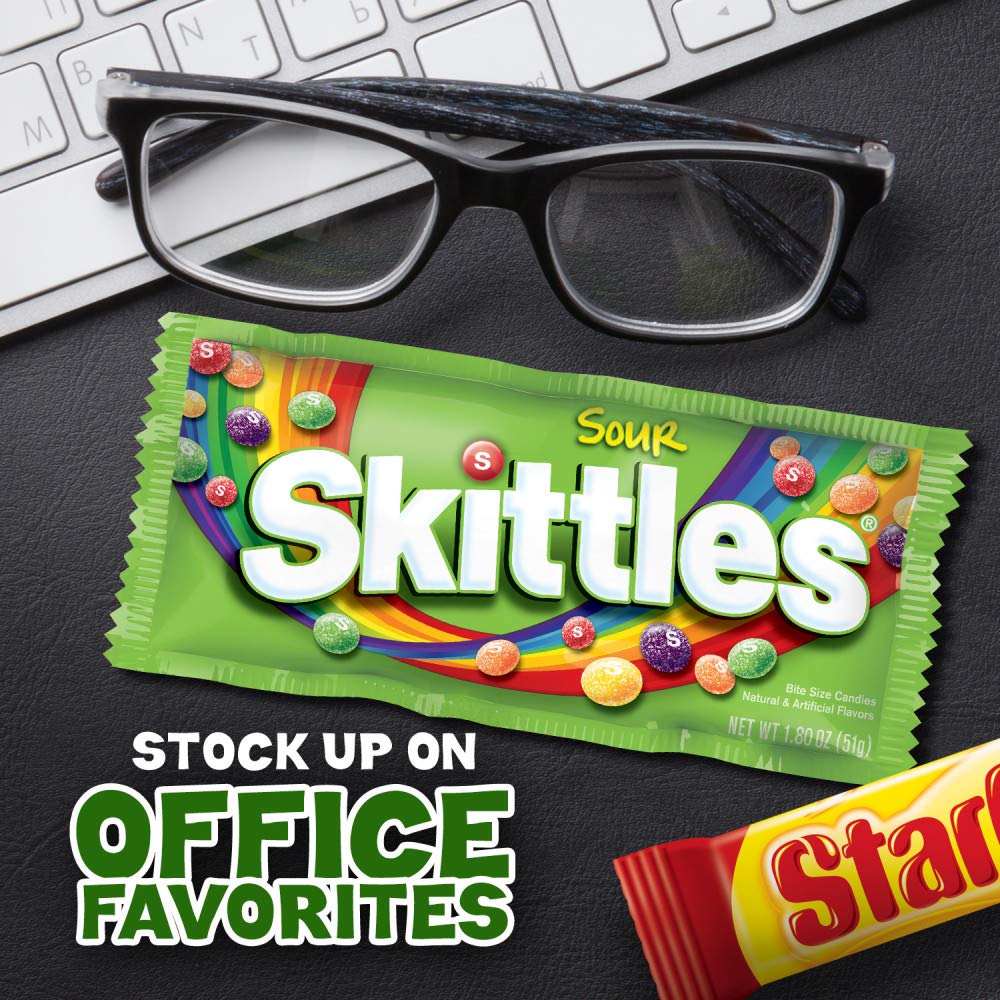 SKITTLES & STARBURST Assorted Candy Variety Pack for Holidays, Gifts, Parties, Candy Assortment, 37.05 oz (30 Count) Bulk Box