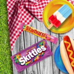 SKITTLES & STARBURST Assorted Candy Variety Pack for Holidays, Gifts, Parties, Candy Assortment, 37.05 oz (30 Count) Bulk Box