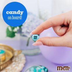 M&M’S It's A Boy Milk Chocolate Candy - 2lbs of White & Blue Candy For Boy Baby Shower Decorations