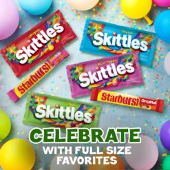 SKITTLES & STARBURST Assorted Candy Variety Pack for Holidays, Gifts, Parties, Candy Assortment, 37.05 oz (30 Count) Bulk Box