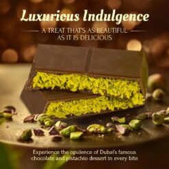 ZEMUS Dubai Chocolate Bar with Pistachio, 7 oz, Handmade Viral Dubai Chocolate, Crispy Shredded knafeh with Rich Chocolate (Pack of 1)