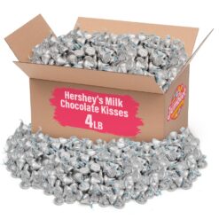 Jumblet Milk Chocolate Kisses, Hershey Kisses Bulk for Parties and Candy Buffets, Delicious Hersheys Kisses in Bulk (4 Lb)