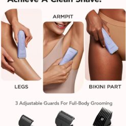 LADYSPOT Bikini Trimmer for Women, Pubic Hair Trimmer Women -Electric Hair Trimmer Shaver Razors for Women, Purple