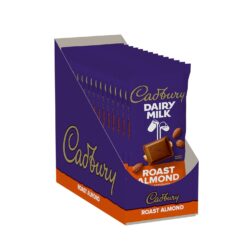 CADBURY DAIRY MILK Roast Almond Milk Chocolate Candy Bars, 3.5 oz (14 Count)