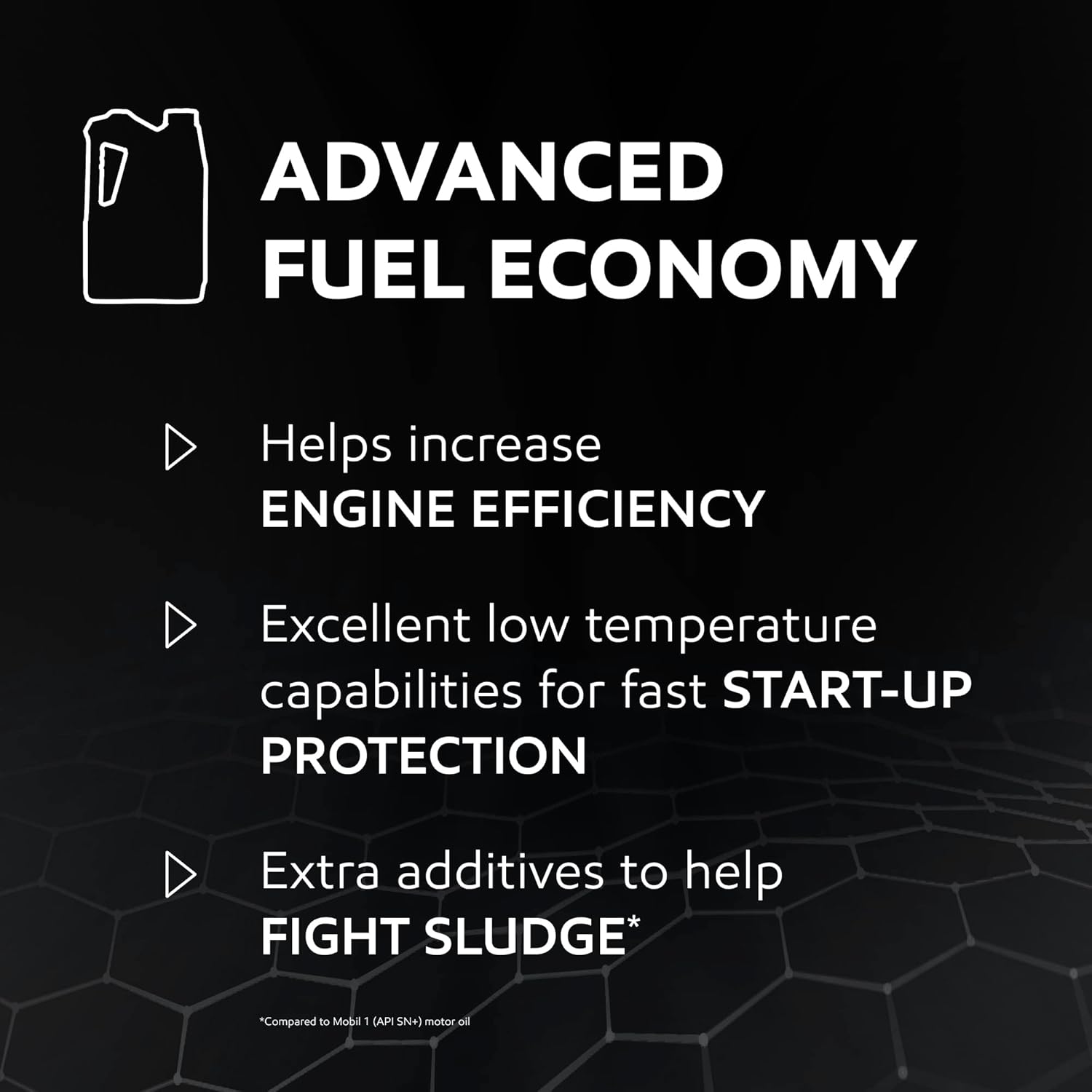 Mobil 1 Advanced Fuel Economy Full Synthetic Motor Oil 0W-30, 5 Quart
