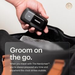 MANSCAPED The Handyman Compact Face Shaver – Portable Men’s Travel Facial Hair Groomer, USB-C Rechargeable Razor