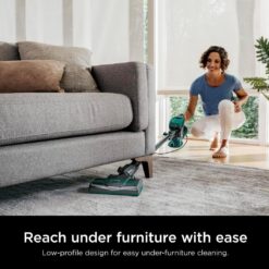 Shark Corded Stick Vacuum, Ultra-Lightweight, Swivel Steering, Powerful Deep-Cleaning, Floor-to-Ceiling Versatility, Green, CS110EM