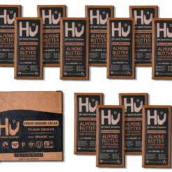 Hu Chocolate Bars, 12 Pack Almond Butter Puffed Quinoa Chocolate, Natural Organic Vegan, Fair Trade Dark Chocolate, 2.1oz Each