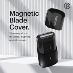 MANSCAPED The Handyman Compact Face Shaver – Portable Men’s Travel Facial Hair Groomer, USB-C Rechargeable Razor