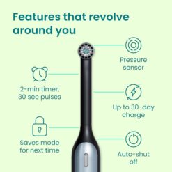 Quip 360 Oscillating Rechargeable Electric Toothbrush with Extra Brush Head - Blue Stone
