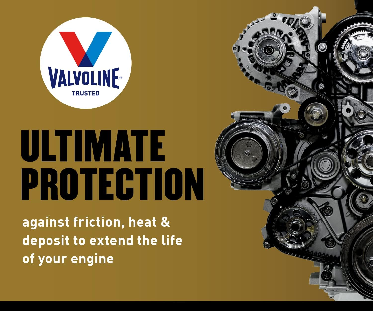 Valvoline Extended Protection Full Synthetic Motor Oil SAE 5W-20 1 QT, Case of 6