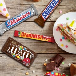 Mars M&M'S, Snicker, 3 Musketeers, Skittles & Starburst Variety Pack Full Size Bulk Candy Assortment, 56.11 oz, 30 Count