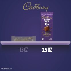 Cadbury Dairy Milk Chocolate Candy Bars, 3.5 oz (14 Count)