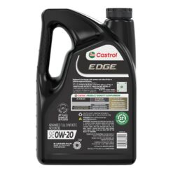 Castrol EDGE 0W-20 Advanced Full Synthetic Motor Oil, 5 Quarts, Pack of 3