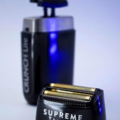 Supreme Trimmer Crunch Lite Foil Shaver for Men (60 Minute Runtime) Men's Electric Razor for Bald Head, Black