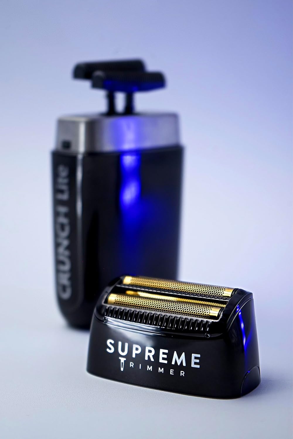 Supreme Trimmer Crunch Lite Foil Shaver for Men (60 Minute Runtime) Men's Electric Razor for Bald Head, Black