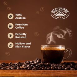 Gold Coffee Company Kanaloa Premium House Blend, Gourmet Medium Roast Whole Bean Coffee, 2 lbs. (Pack of 2)