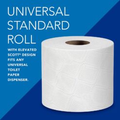 Scott Professional 100% Recycled Fiber Standard Roll Bulk Toilet Paper, 2-Ply, White, (80 Rolls of 473 Sheets, 37,840 Sheet Total)