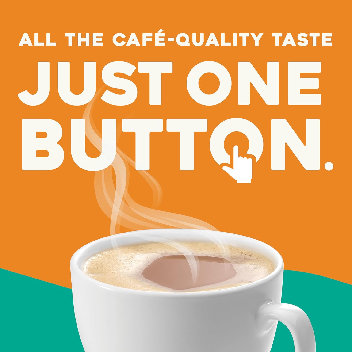 The Original Donut Shop One-Step Classic Cappuccino, Keurig Single-Serve K-Cup Pods, 60 Count (6 Packs of 10)