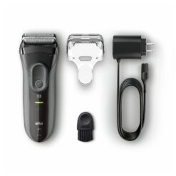Braun Electric Razor for Men Foil Shaver, Rechargeable, Black, 4 Piece Set