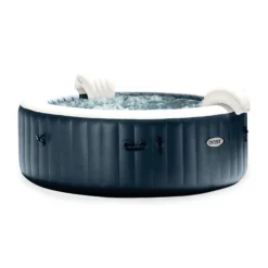 Intex PureSpa Plus Inflatable Bubble Jet Hot Tub and Replacement Filters (6 Pack)