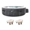 Intex PureSpa Plus Inflatable Bubble Jet Hot Tub with Non-Slip Seats (2 Pack)
