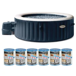 Intex PureSpa 140 Jet 4 -Person Inflatable Round Hot Tub (Cover Included)