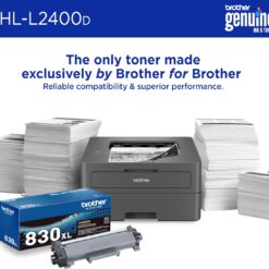 Brother HL-L2400D Compact Laser Printer, Single-Function, Print (9092806)