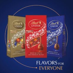 Lindt LINDOR Dark Chocolate Candy Truffles, Dark Chocolate with Smooth, Melting Truffle Center, 25.4 oz., 60 Count