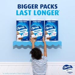 Charmin Ultra Soft Cushiony Touch Toilet Paper, 30 Family Mega Rolls = 153 Regular Rolls