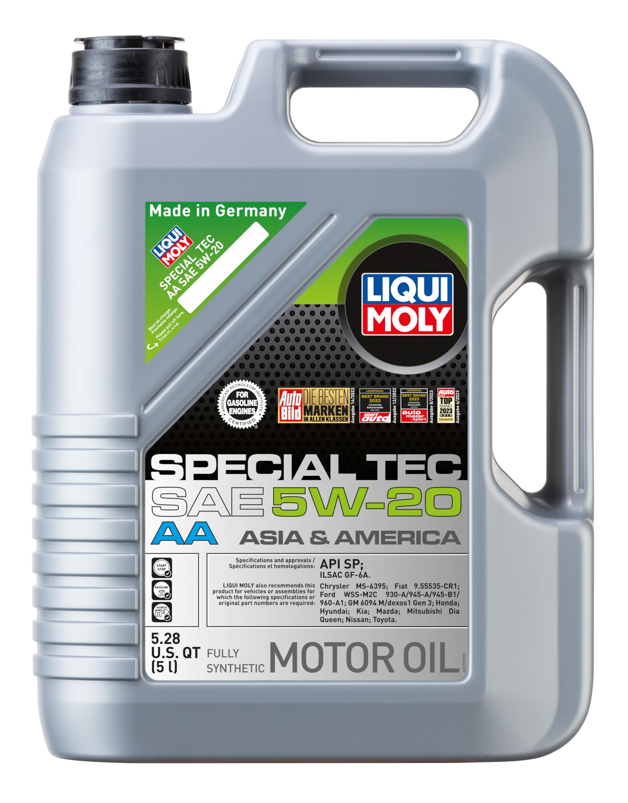 LIQUI MOLY Special Tec AA SAE 5W-20, 5 L, Fully synthetic engine oil