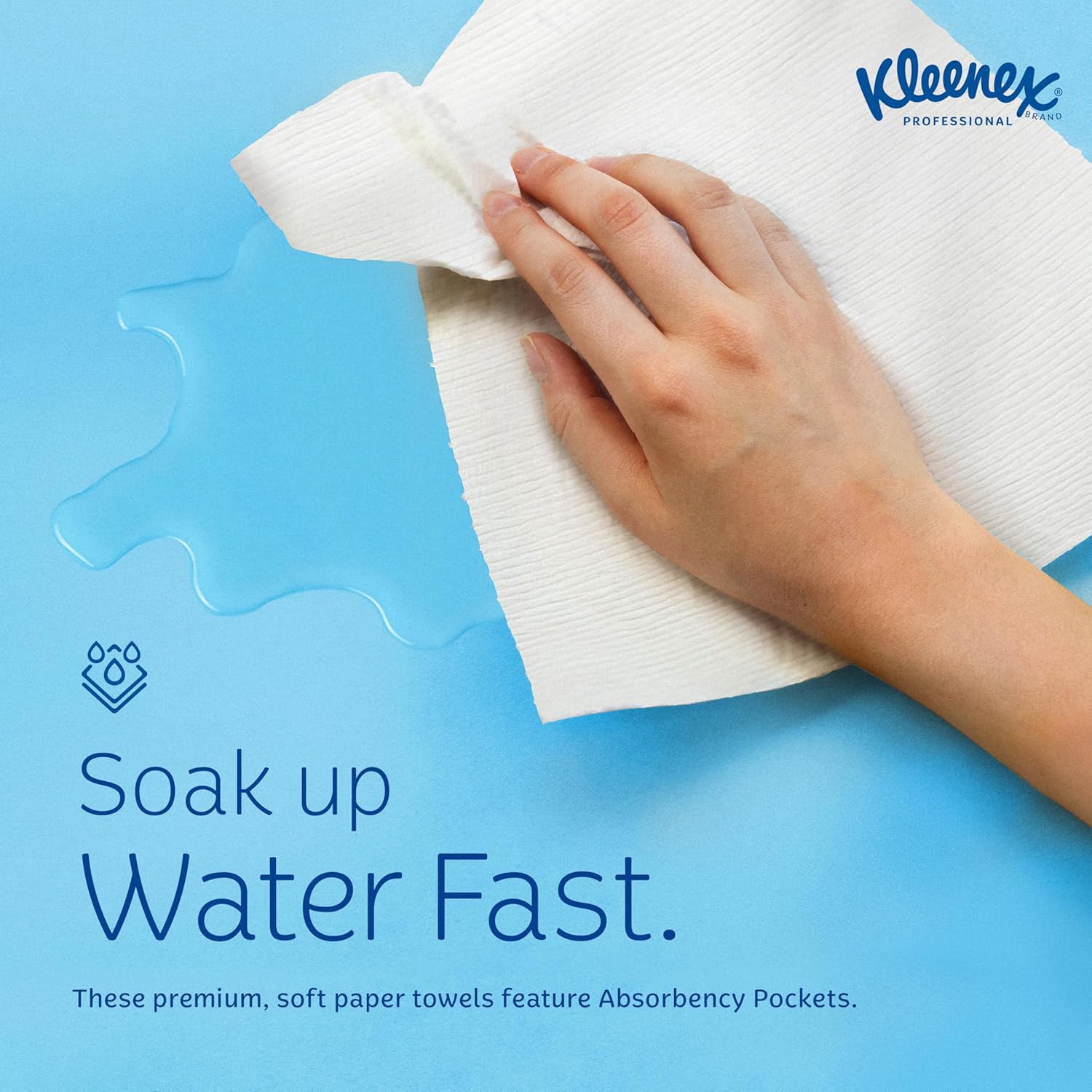 Kleenex C-Fold Paper Towels, Bulk (01500), Absorbent, White (150 Sheets/Pack, 16 Packs/Case, 2,400 Sheet Total)