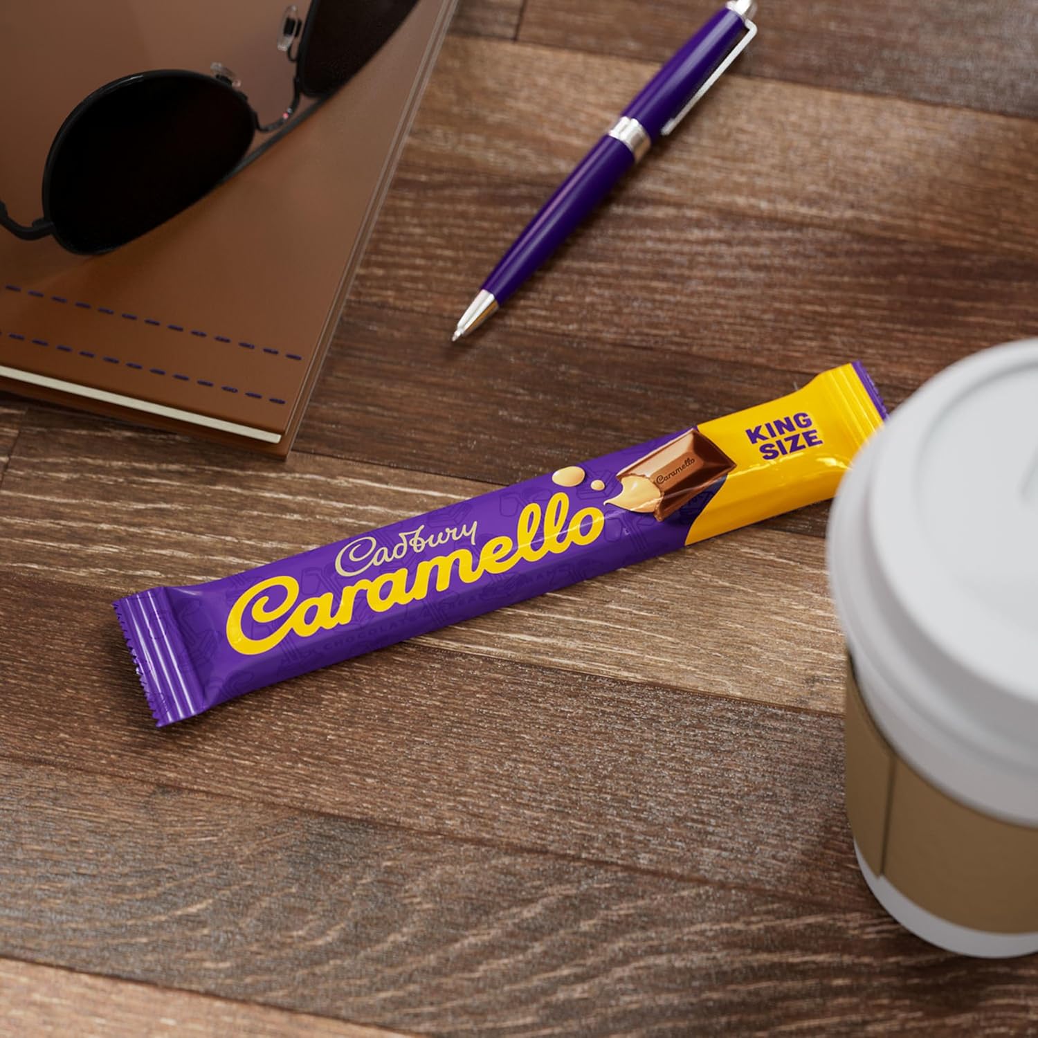 CADBURY CARAMELLO Milk Chocolate Caramel King Size, Candy Bars, 2.7 oz (18 Count)
