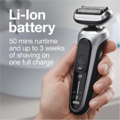 Braun Series 7 7032cs Flex Electric Razor for Men, Wet & Dry, Electric Razor, Cordless Foil Shaver, Silver