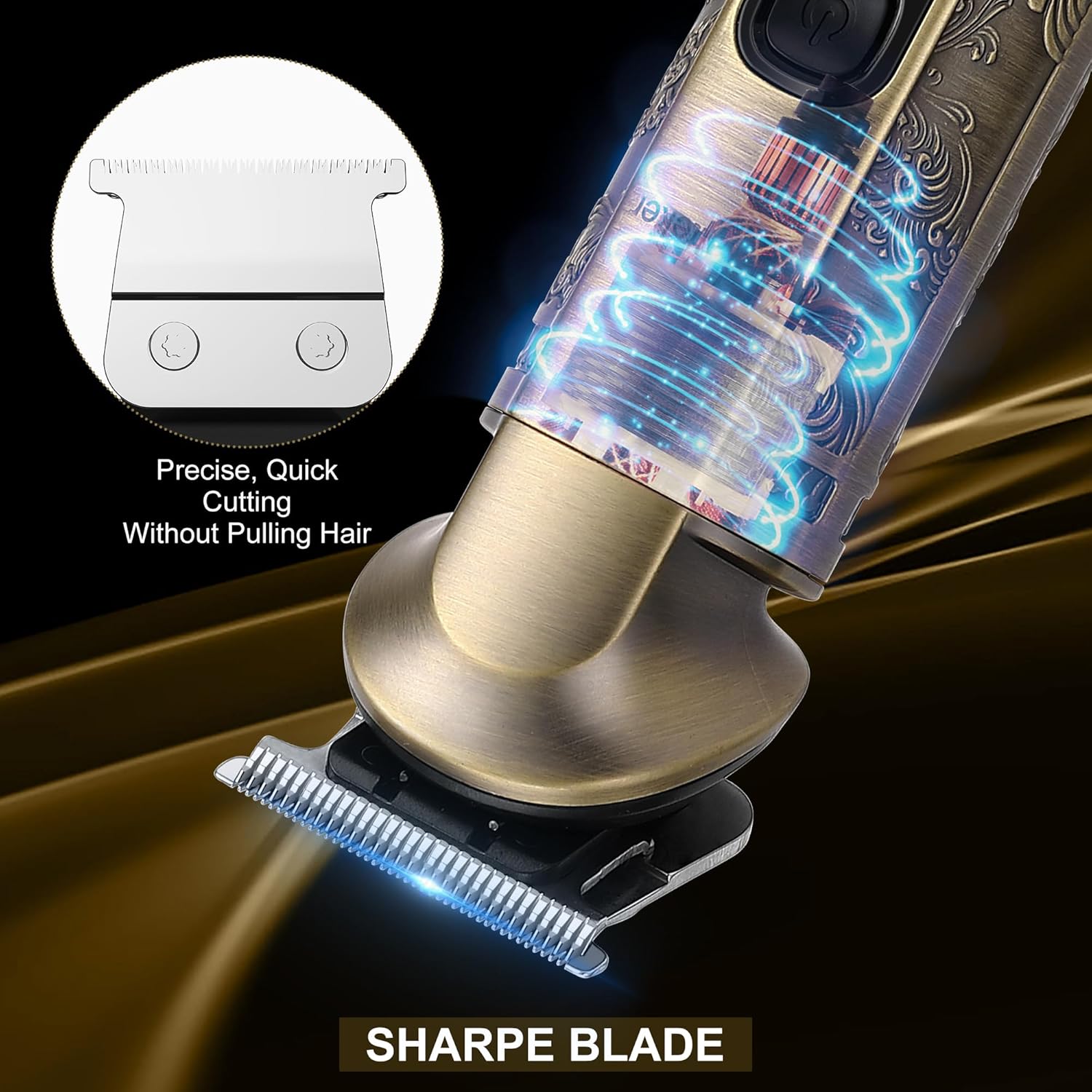 Hatteker Professional Hair Clipper Electric Razor Foil Shavers for Men Body Nose Ear Hair Grooming Kit