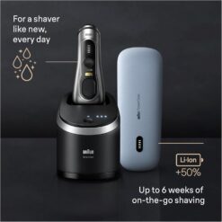Braun Series 9 PRO+ 9577cc Electric Razor for Men, 5 Pro Shave Elements & Precision Long Hair Trimmer, 6in1 SmartCare Center