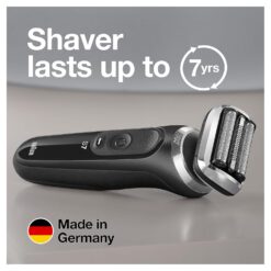 Braun Series 7 7075cc Electric Razor for Men with SmartCare Center, Beard Trimmer, Wet & Dry, Rechargeable, Cordless Foil Shaver, Black