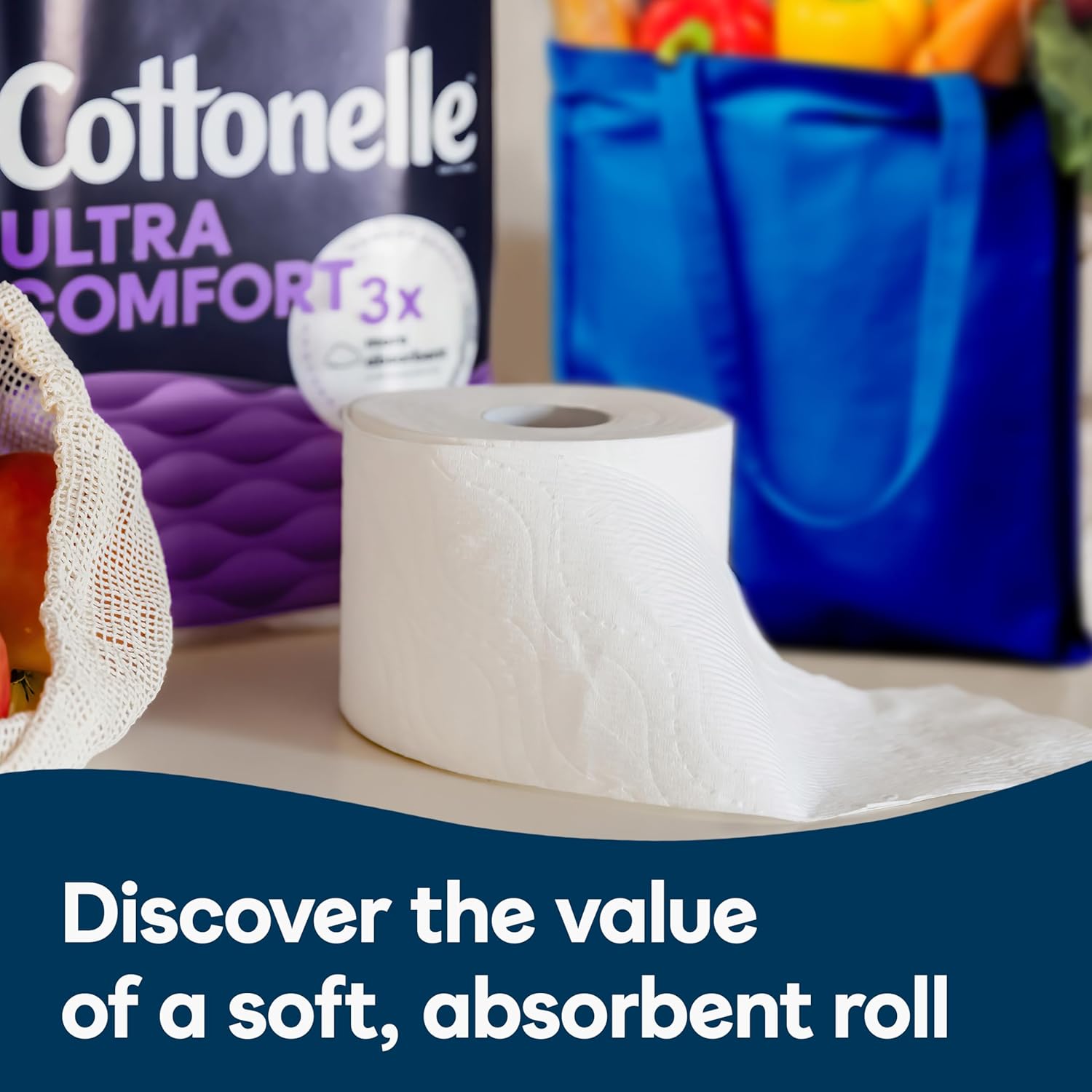 Cottonelle Ultra Comfort Toilet Paper with Cushiony CleaningRipples Texture, 32 Family Mega Rolls